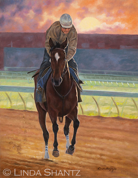 "Dawning," 18 x 14 framed original oil painting